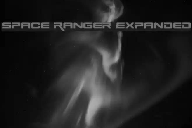 Space Ranger Expanded Font examples