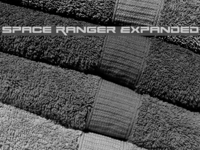 Space Ranger Expanded Font examples