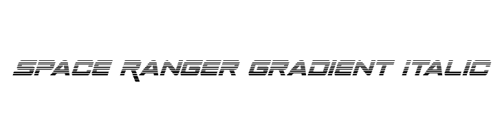 Space Ranger Gradient Italic  Скачать бесплатные шрифты