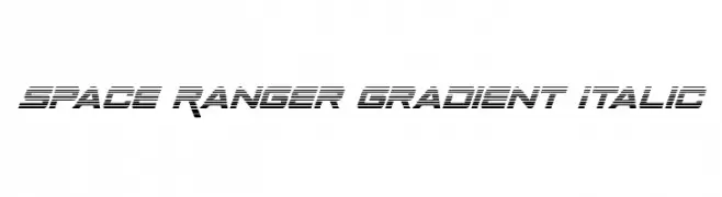 Space Ranger Gradient Italic  font caratteri gratis
