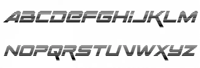 Space Ranger Gradient Italic Polices MAJUSCULES