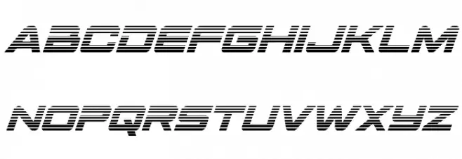 Space Ranger Gradient Italic Шрифта строчной