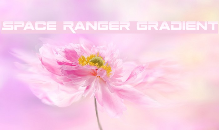 Space Ranger Gradient Font examples