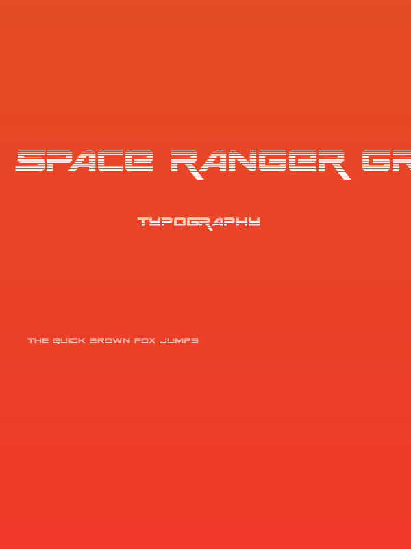 Space Ranger Gradient Poster