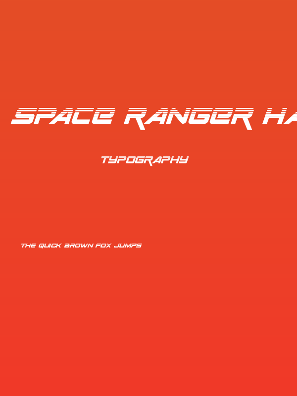 Space Ranger Halftone Italic Poster