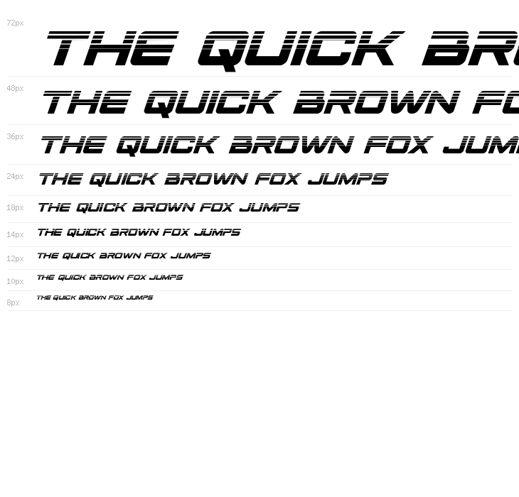 Space Ranger Halftone Italic Waterfall