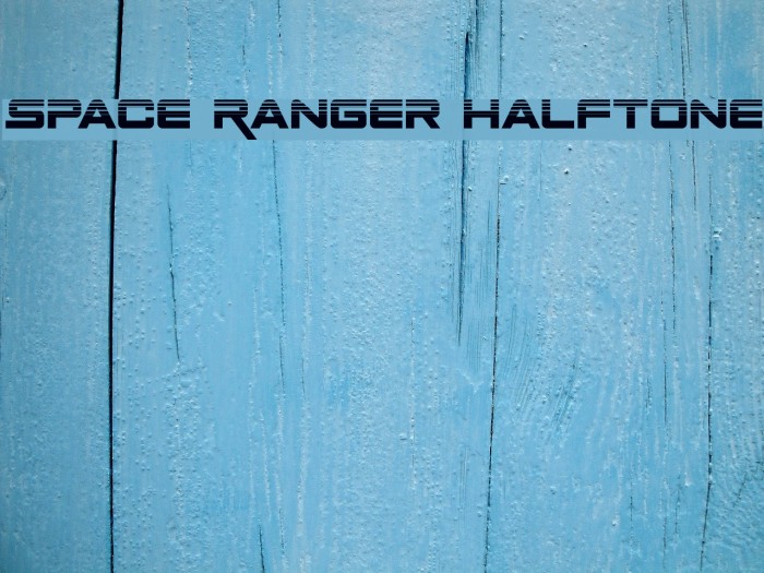 Space Ranger Halftone Font examples