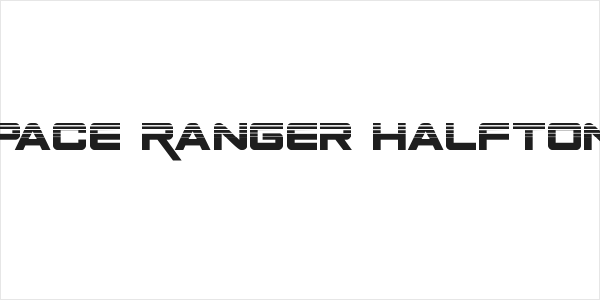 Space Ranger Halftone Logo