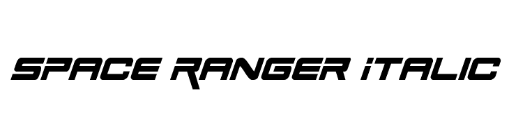 Space Ranger Italic  免费字体下载