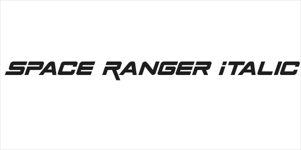 Space Ranger Italic Logo