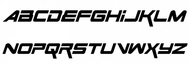 Space Ranger Italic Fuentes MAYÚSCULAS