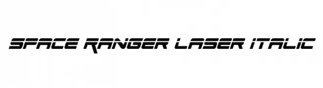 Space Ranger Laser Italic  Fuentes Gratis Descargar