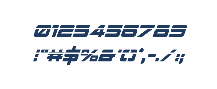 Space Ranger Laser Italic Other Characters