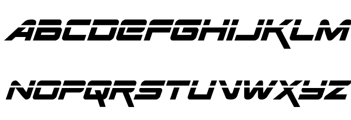 Space Ranger Laser Italic Fonte MAIÚSCULAS