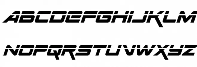 Space Ranger Laser Italic Шрифта ВЕРХНИЙ