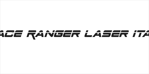 Space Ranger Laser Italic Logo