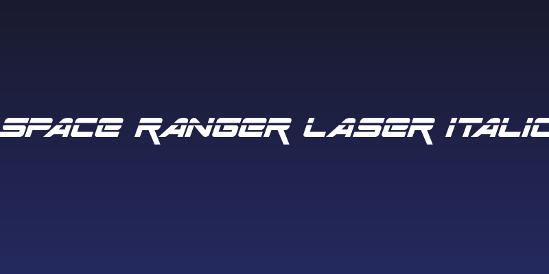 Space Ranger Laser Italic Social Header