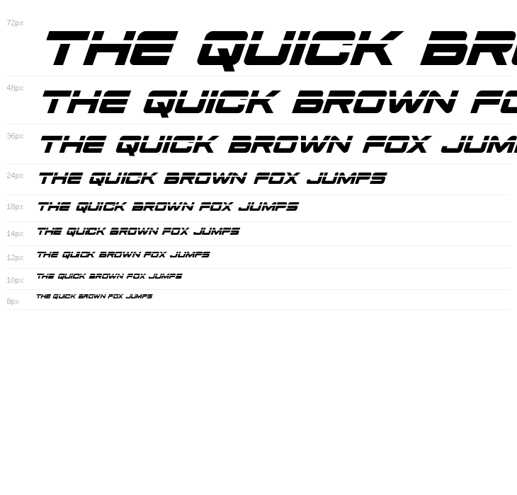 Space Ranger Laser Italic Waterfall