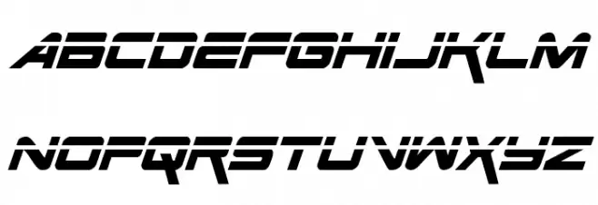 Space Ranger Laser Italic Polices MAJUSCULES