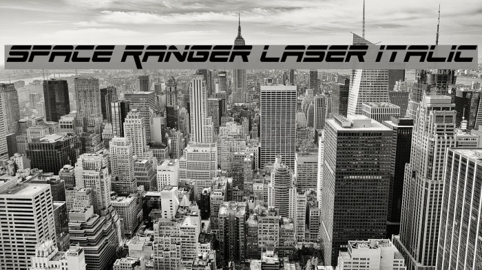 Space Ranger Laser Italic Example 3