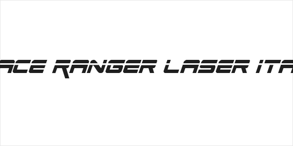 Space Ranger Laser Italic Logo