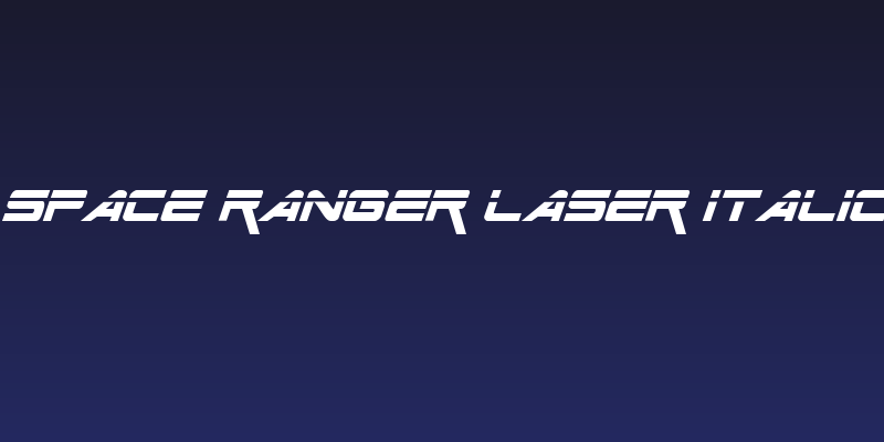 Space Ranger Laser Italic Social Header
