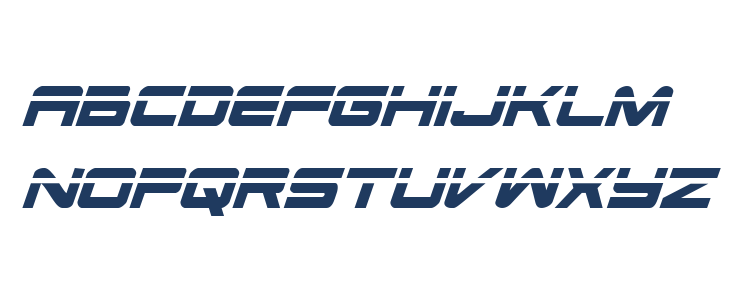 Space Ranger Laser Italic Lowercase