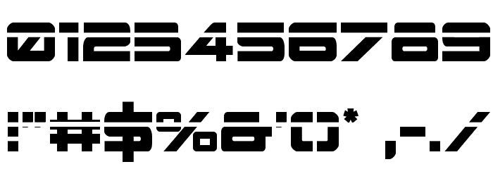 Space Ranger Laser Regular Font OTHER CHARS