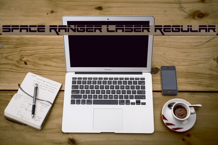 Space Ranger Laser Regular Font examples