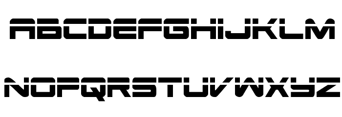 Space Ranger Laser Regular Font LOWERCASE