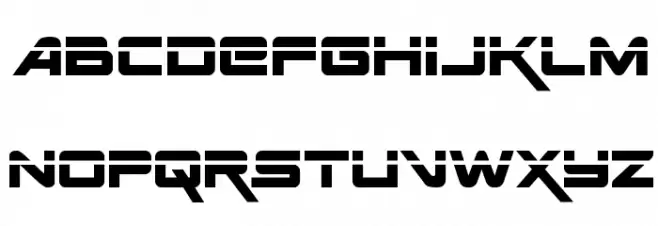 Space Ranger Laser Font Litere mari
