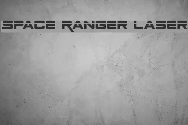 Space Ranger Laser Font examples