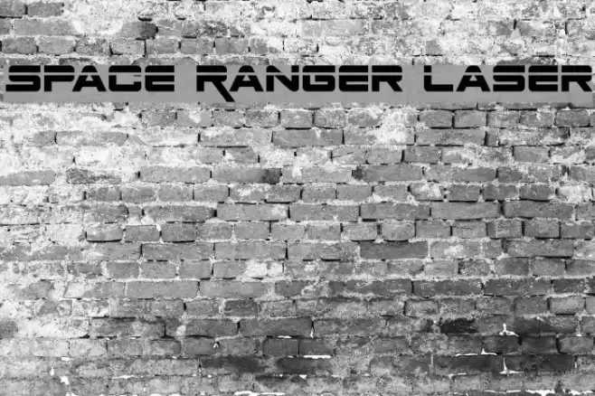 Space Ranger Laser Font examples