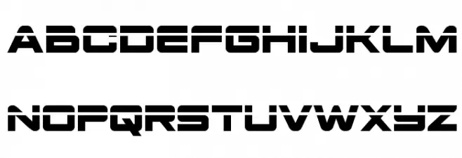 Space Ranger Laser Schriftart Kleinbuchstaben