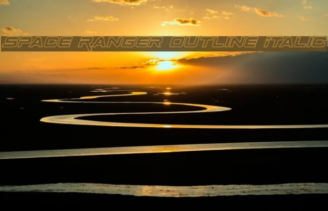 Space Ranger Outline Italic Example 3