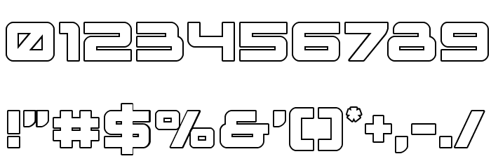 Space Ranger Outline Font - FFonts.net