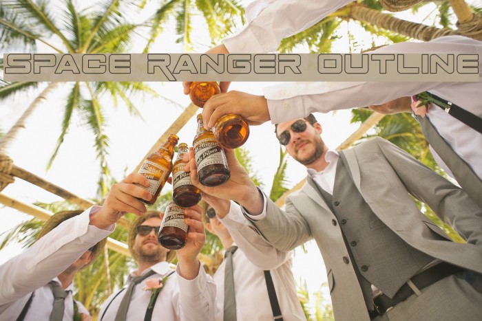 Space Ranger Outline Font - FFonts.net