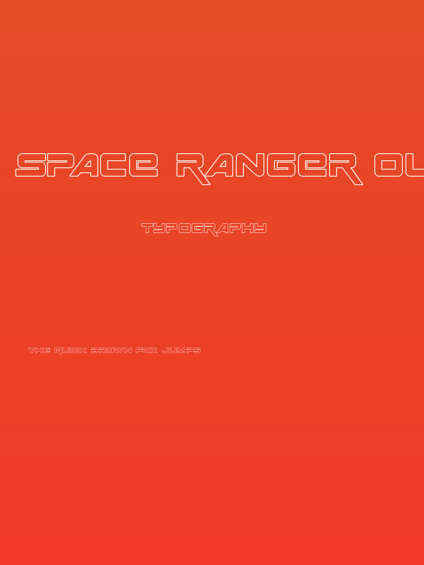 Space Ranger Outline Poster