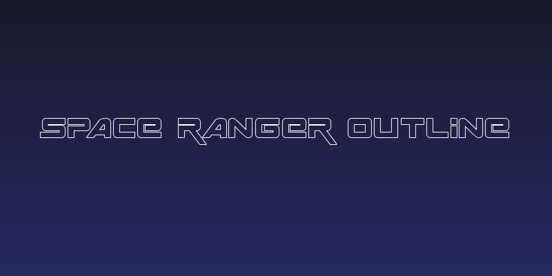 Space Ranger Outline Social Header