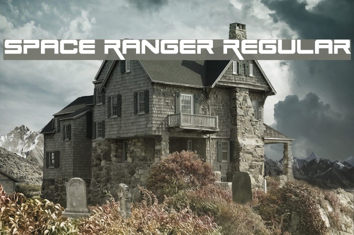 Space Ranger Regular Font examples