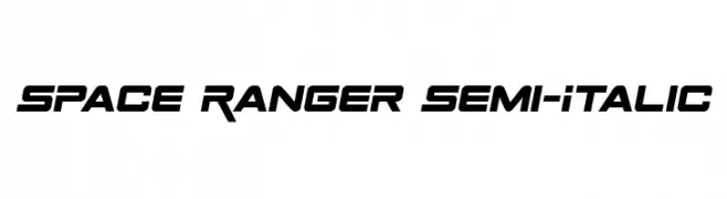Space Ranger Semi-Italic  Descarca Fonturi Gratis