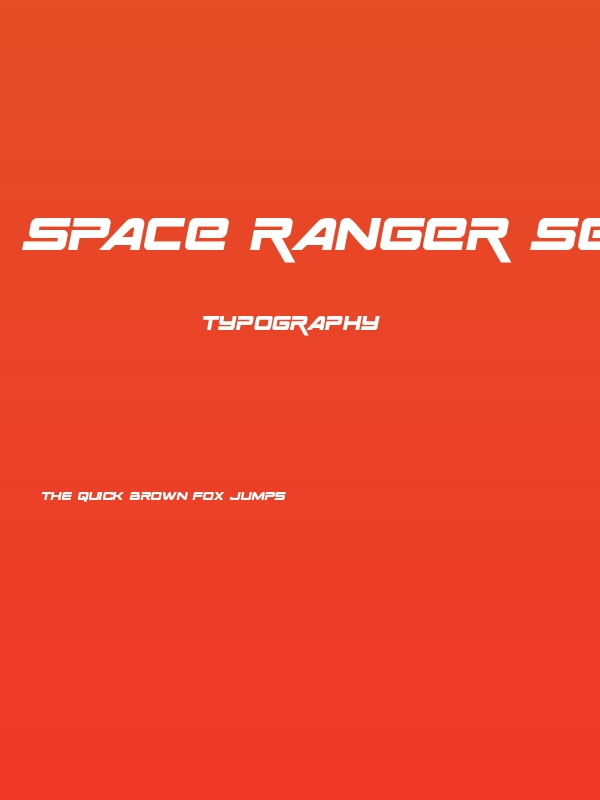 Space Ranger Semi-Italic Poster