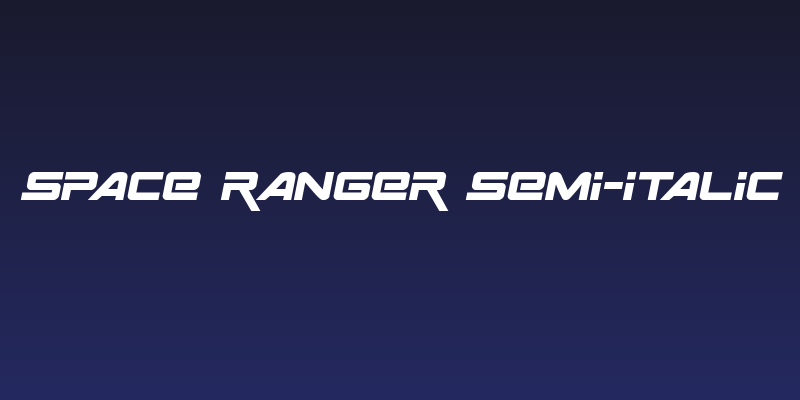 Space Ranger Semi-Italic Social Header