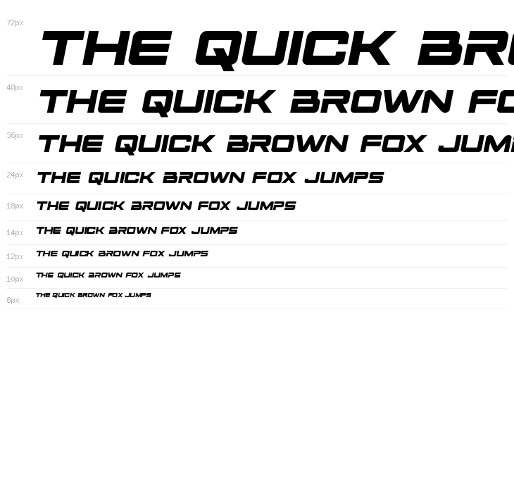 Space Ranger Semi-Italic Waterfall