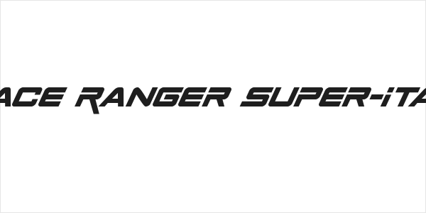 Space Ranger Super-Italic Logo