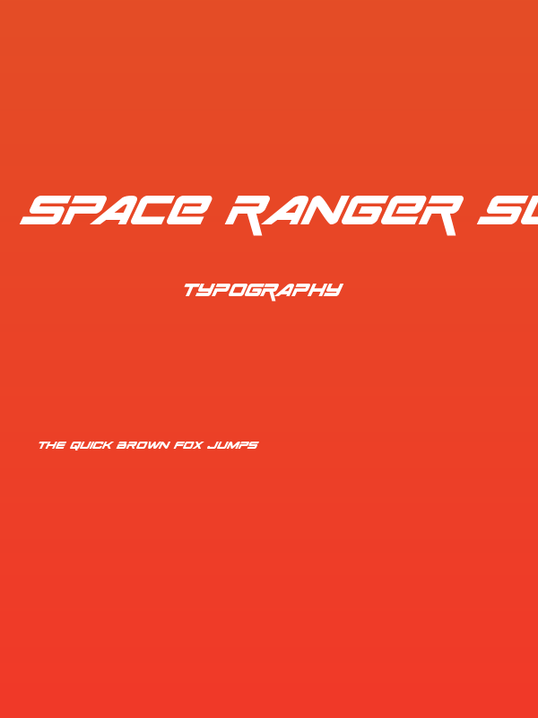 Space Ranger Super-Italic Poster