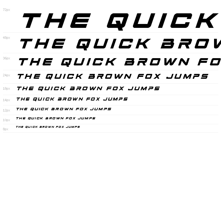 Space Ranger Title Italic Waterfall