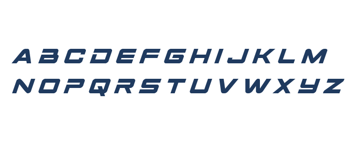 Space Ranger Title Italic Lowercase