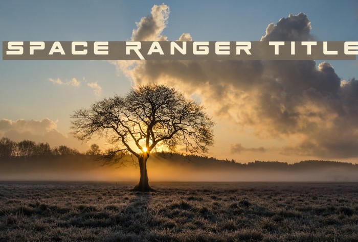 Space Ranger Title Example 2