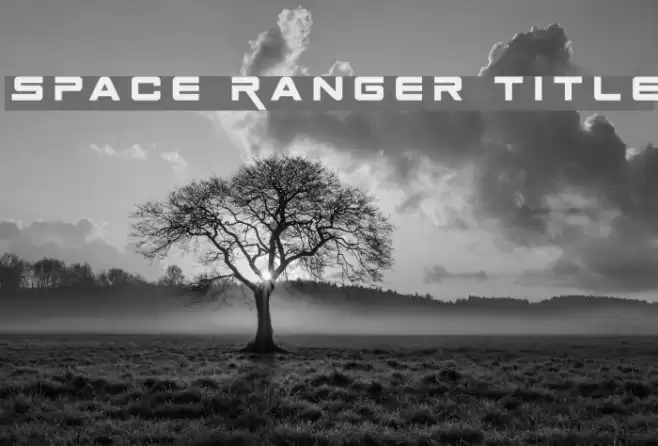 Space Ranger Title Font examples